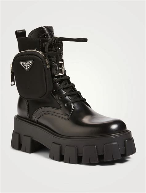 prada combat boot womens|prada combat boots with pouches.